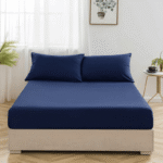 Soft Luxury Midnight Blue Fitted Sheet - with FREE Pillow(s)